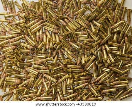 Pile of bullets background