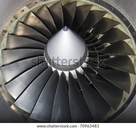 Close-Up Of Jet Engine Fan Blades Stock Photo 70963483 : Shutterstock