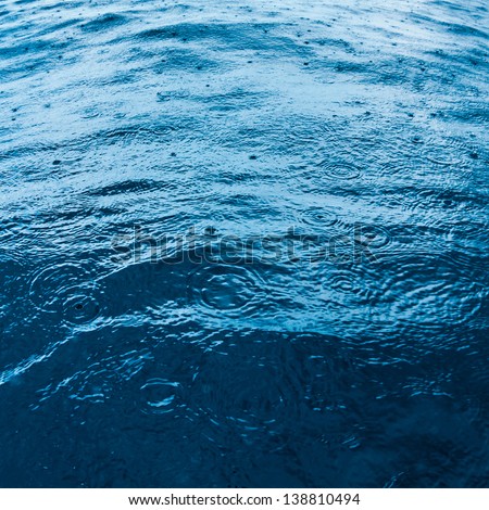 Ocean surface under the rain. / Ocean Texture