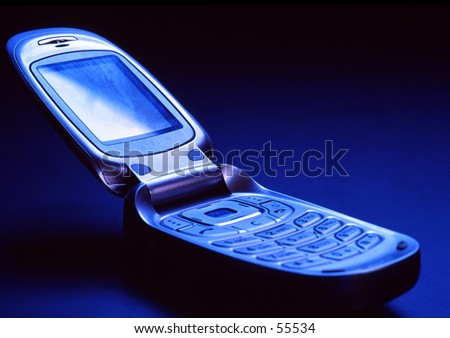 Flip cell phone.