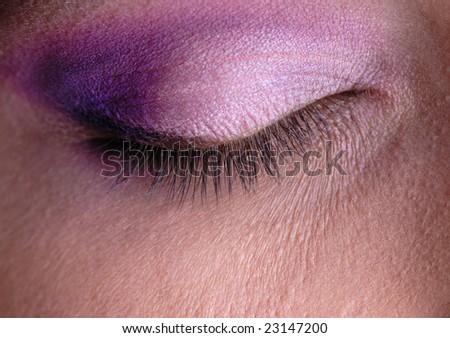 female eye, eyebrow, eye, eyelashes and cosmetics