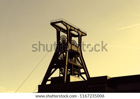 Foto Bild Förderturm Industrie