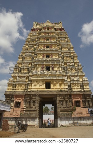 Tirrukalikundram, Tamil Nadu, India, South India, temple, ancient, architecture, gopuram, the old building, church, religion, Hinduism