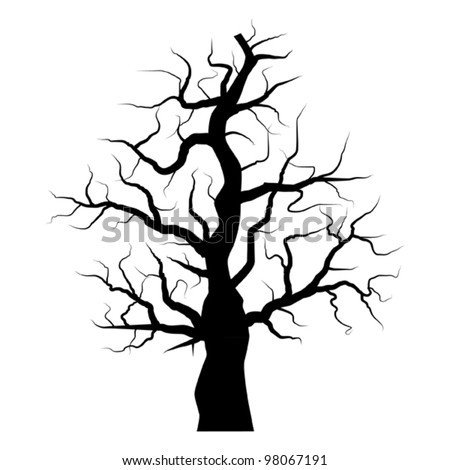 Dead Tree 2 Stock Vector Illustration 98067191 : Shutterstock