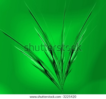 green waves on light green background