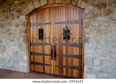 Door at a winery