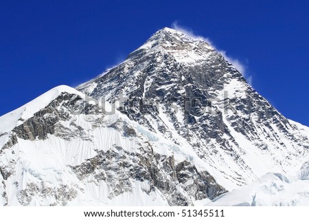 Himalayan mountain landscape, Mt. Everest, Nepal