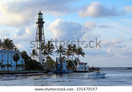 The Historic Hillsboro Lighthouse in South Florida