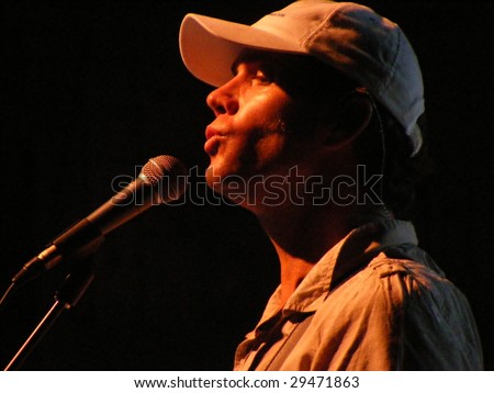 WILKESBORO, NC - AUG 14: Singer Christian Love of the Beach Boys band performs onstage at Doc and Merle Watson Theatre at Wilkes Community College in Wilkesboro, North Carolina  August 14, 2008.
