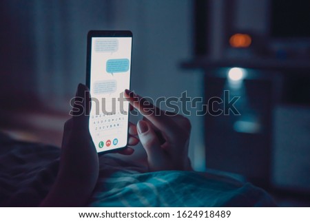 Similar – Image, Stock Photo young woman laying in bed