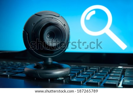 Web surveillance camera. Spying and safety on the Internet