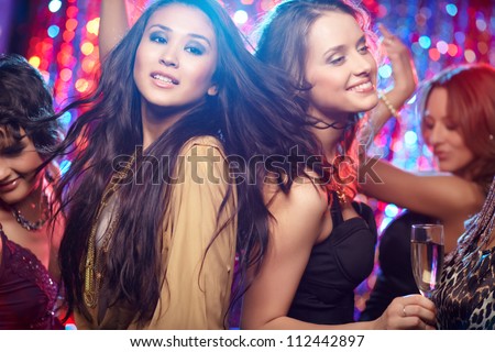 Girls Having Fun At Club Tonight Stock Photo 112442897 : Shutterstock