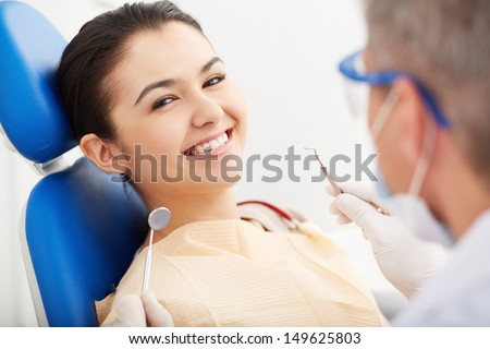 Similar – Image, Stock Photo Young Girl In Dentist