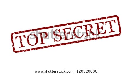 Simple Top Secret Red Stamp In A Frame Isolated On White. Vector Image ...