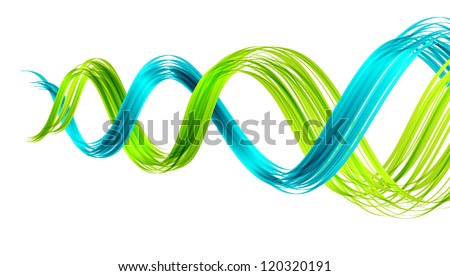 Abstract background with two twisted waves. ESP10 vector.