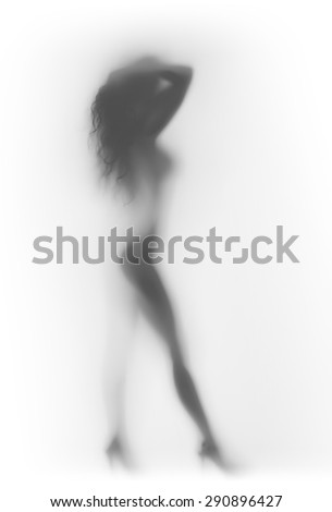 Beautiful and sexy woman body silhouette