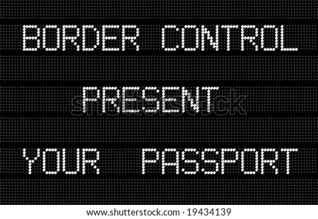 border control - present passport