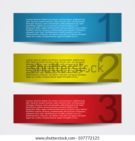 Header Designs with Numbers