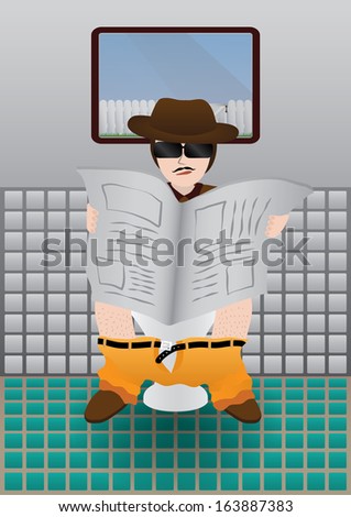 man in toilet