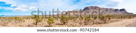 Panoramic landscape in western Arizona