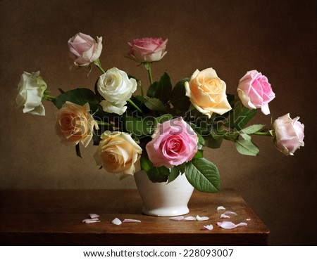 Still life with roses