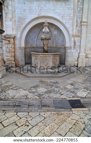 Small fountain of Onofrio, Dubrovnik, Croatia