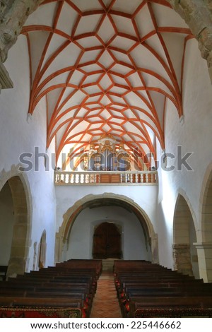 Interior details of Prejmer Fortified Church (listed on UNESCO World Heritage), Romania, October 11, 2014
