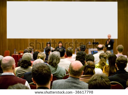 Similar – Image, Stock Photo Chair rows Business Speech