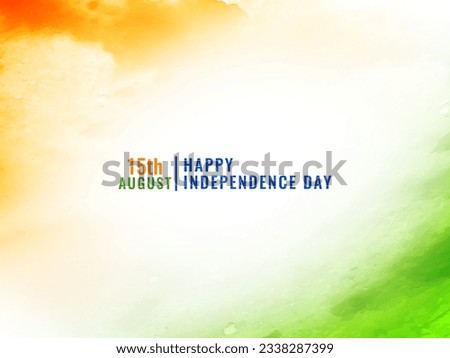 Indian Independence day tricolor flag design patriotic background vector