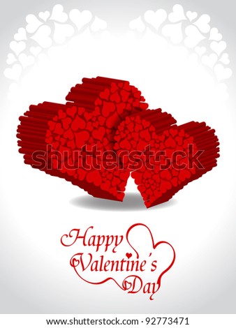 Creative Valentine\'s Day background. Vector illustration
