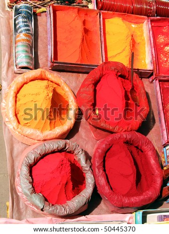 Tika powder used in festivals and events in India
