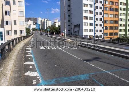 Sao Paulo, Brazil, June 09, 2013: People have fun in a high road, closed to cars on Sundays and holidays, in downtown Sao Paulo