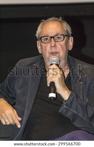 Sao Paulo, Brazil, July 18, 2015: French movie director Nicolas Klotz during Press Conference in Sao Paulo