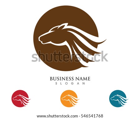 Horse Logo Template Vector - 546541768 : Shutterstock