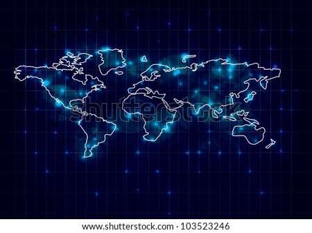 Map of the world graphic background