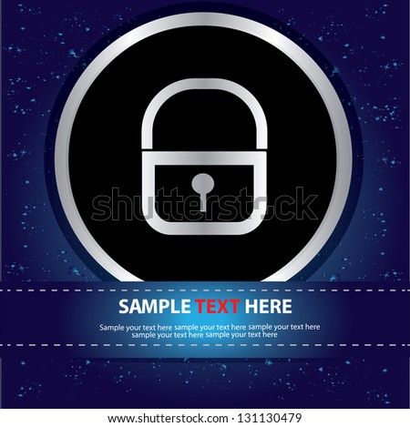 Lock sign,vector