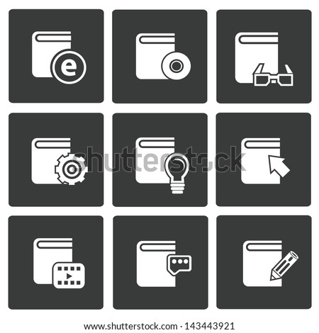 Books icons,vector