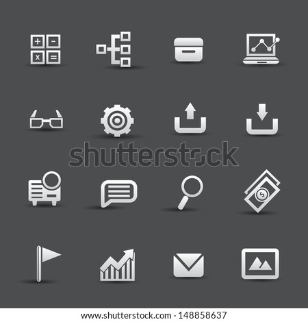 Office icons,vector