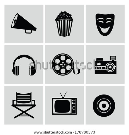 Movie icons,vector