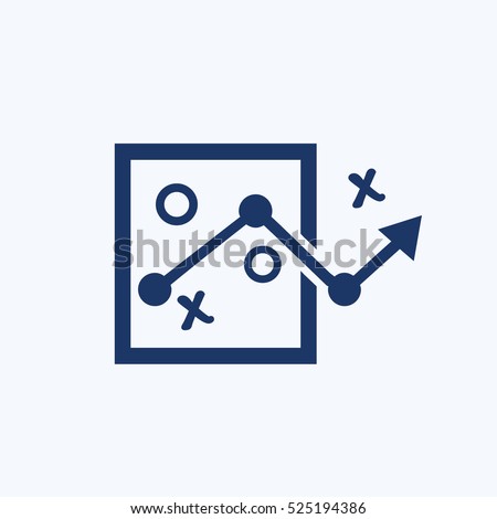 Strategy icon, clean vector