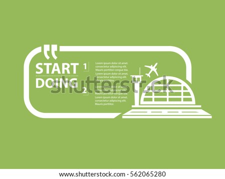 Airport design,clean vector Photo stock © 