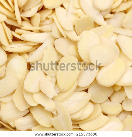 texture of almond sliced square format
