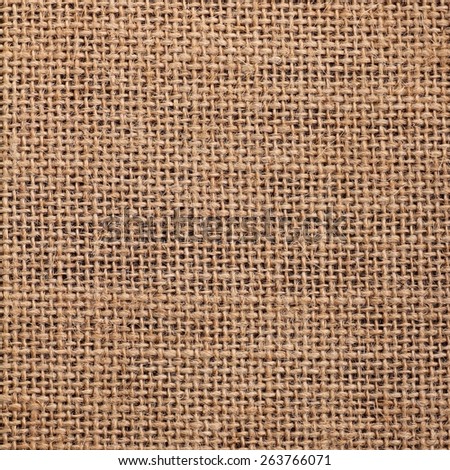 texture of burlap material background square format