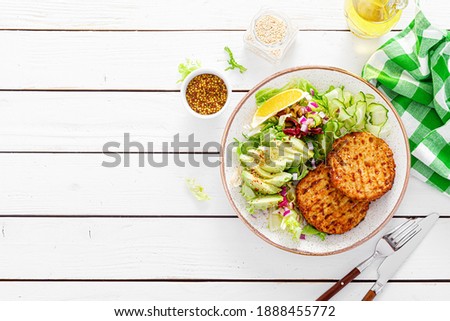 Similar – Image, Stock Photo lunch table Food Nutrition