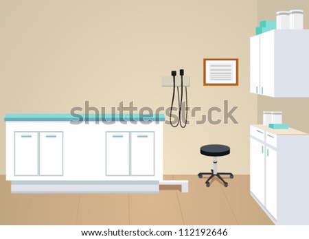 Examination Room Stock Vector Illustration 112192646 : Shutterstock