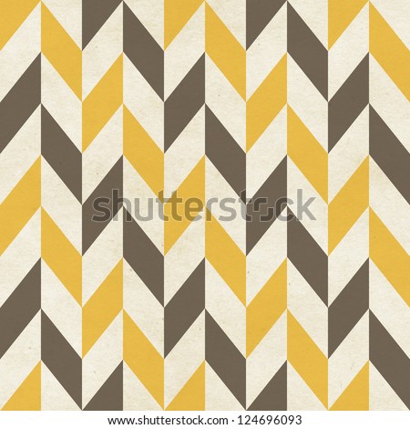 Seamless Geometric Chevron Pattern On Paper Texture Stock Photo ...