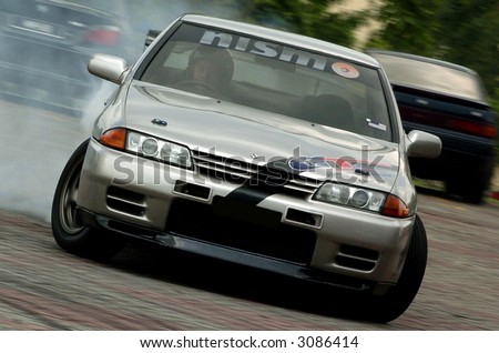 drift car in action