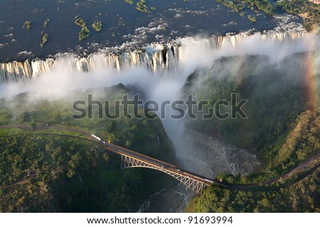 victoria falls on helicopter