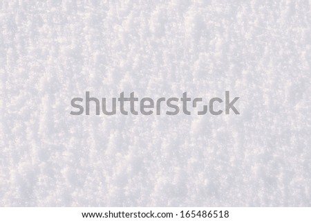 White snow surface for background.