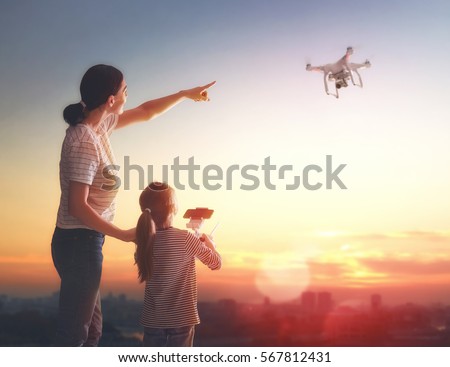 Similar – Image, Stock Photo quadrocopter Lifestyle